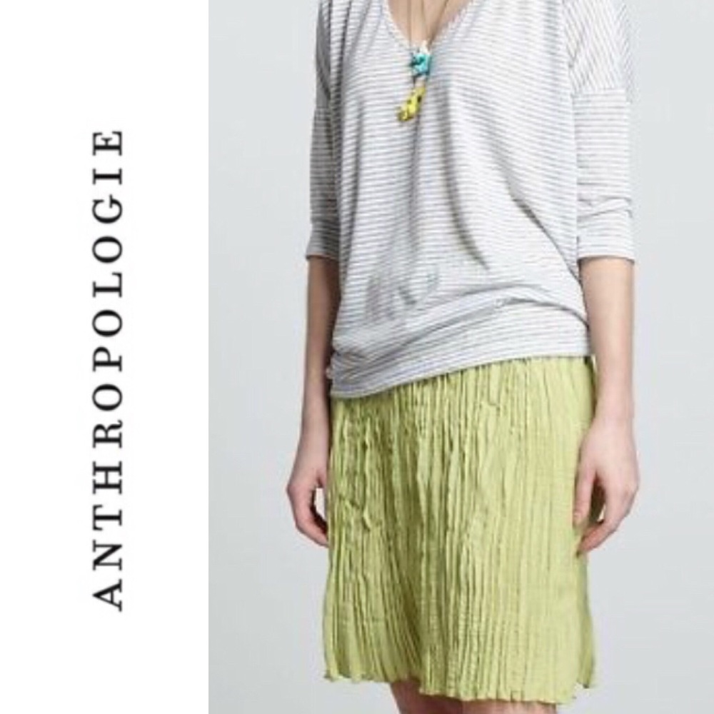 O by Organic Micro-Pleated Citron Skirt!